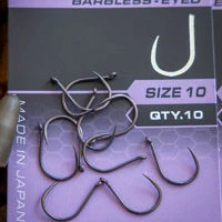 Matrix X9 Carp Wide Gape Barbless Eyed Hooks